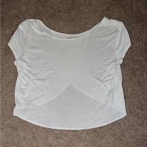 Cream flowy blouse. Size medium